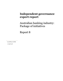 Independent Governance Expert Report