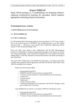 A Methodology for Designing Robotics- Enhanced Constructivist Learning for Secondary School Students: Appropriate Technology-Based Environment