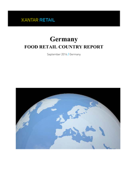 Germany FOOD RETAIL COUNTRY REPORT