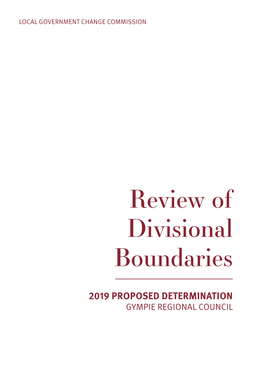 Review of Divisional Boundaries