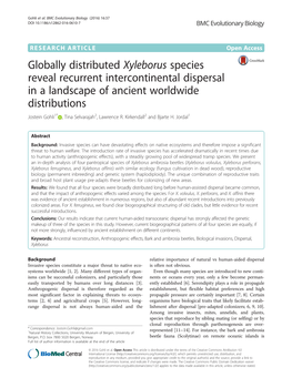 Globally Distributed Xyleborus Species Reveal Recurrent Intercontinental