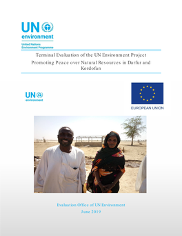 Terminal Evaluation of the UN Environment Project Promoting Peace Over Natural Resources in Darfur and Kordofan