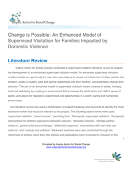 An Enhanced Model of Supervised Visitation for Families Impacted by Domestic Violence