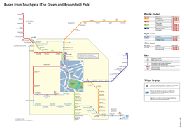 Buses from Southgate (The Green and Broomfield Park)