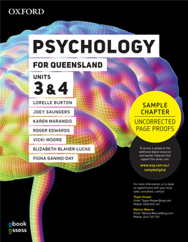 Psychology for Queensland Units