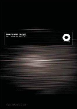 Extracts from the Macquarie Group Limited 2011 Annual Report PDF 2