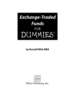 Exchange-Traded Funds for Dummies (ISBN