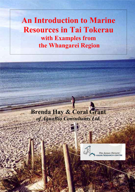 An Introduction to Marine Resources in Tai Tokerau with Examples from the Whangarei Region