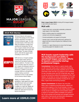 MLR Onesheet V2.Indd