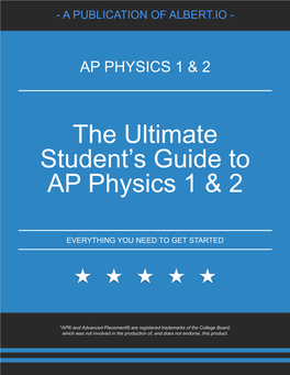 The Ultimate Student's Guide to AP Physics 1 & 2