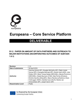 Europeana-Dsi-D1.2-Amount-Of-Data