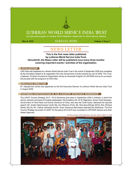 LUTHERAN WORLD SERVICE INDIA TRUST (An Associate Program of Lutheran World Federation, Department for World Service, Geneva)