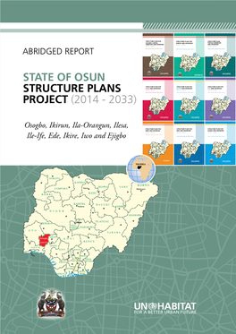 State of Osun Structure Plans Project (2014 - 2033)