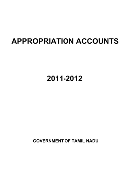 2011-2012 Appropriation Accounts