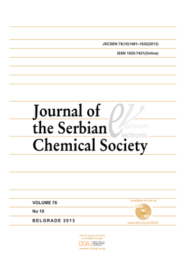 JSCS Vol78 No10.Pdf