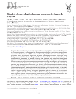 Biological Relevance of Antler, Horn, And