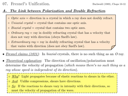 07. Fresnel's Unification. Buchwald (1989), Chaps 10-12