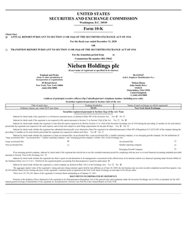 Nielsen Holdings Plc (Exact Name of Registrant As Specified in Its Charter)