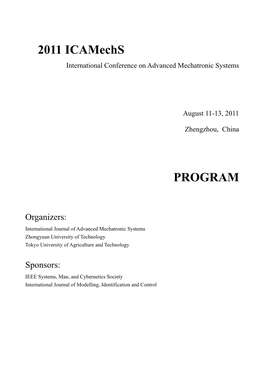 2011 Icamechs PROGRAM