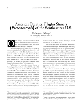 Pteronotropis) of the Southeastern U.S