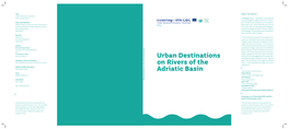 Urban Destinations on Rivers of the Adriatic Basin