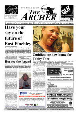 Have Your Say on the Future of East Finchley