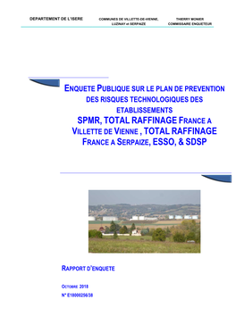 Spmr, Total Raffinage France a Villette De Vienne , Total