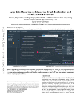 Argo Lite: Open-Source Interactive Graph Exploration And