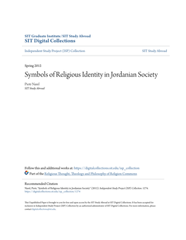 Symbols of Religious Identity in Jordanian Society Piotr Narel SIT Study Abroad