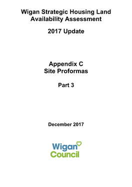 Wigan Strategic Housing Land Availability Assessment 2017 Update (December 2017)