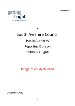 United Nations Convention on the Rights of the Child: South Ayrshire