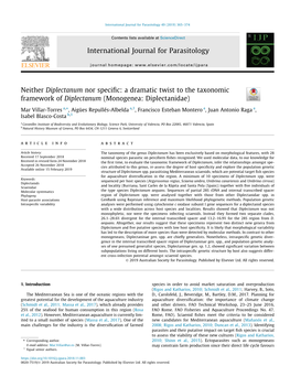 Monogenea: Diplectanidae