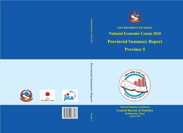 Provincial Summary Report Province 5 GOVERNMENT of NEPAL