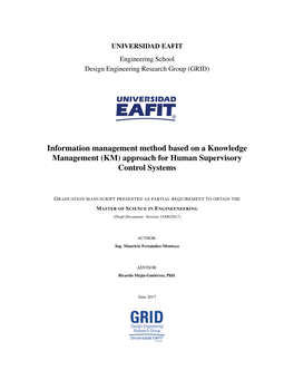 KM) Approach for Human Supervisory Control Systems (HSC