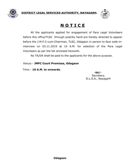 Notice for Odagaon.Pdf