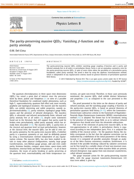 The Parity-Preserving Massive QED3: Vanishing Β-Function and No Parity Anomaly