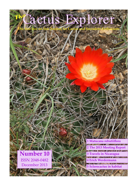 Cactus Explorers Journal