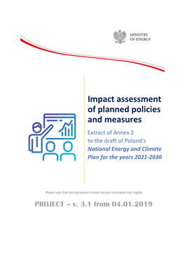 Impact Assessment of Planned Policies and Measures