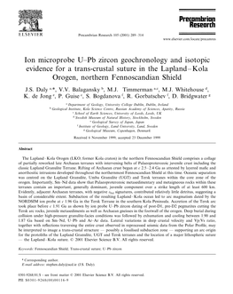 Ion Microprobe Upb Zircon Geochronology and Isotopic