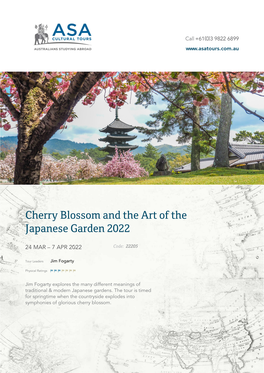 Cherry Blossom and the Art of the Japanese Garden 2022