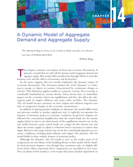 A Dynamic Model of Aggregate Demand and Aggregate Supply