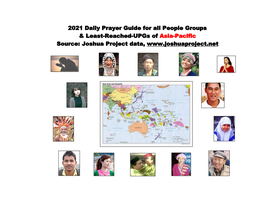 2021 Daily Prayer Guide for All People Groups & Least-Reached-Upgs Of