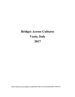 Bridges Across Cultures Vasto, Italy 2017