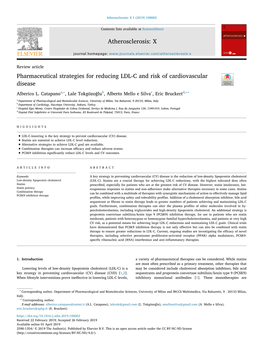 Pharmaceutical Strategies for Reducing LDL-C and Risk of Cardiovascular Disease T