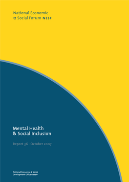 Mental Health & Social Inclusion