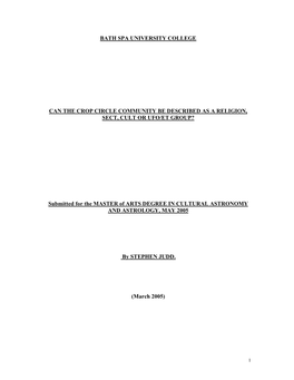 Judd Dissertation