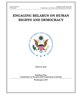 Engaging Belarus on Human Rights and Democracy