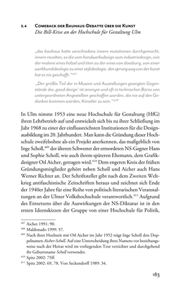 183 3.4 Comeback Der Bauhaus-Debatte Über Die