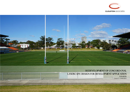 Redevelopment of Concord Oval Landscape Design For