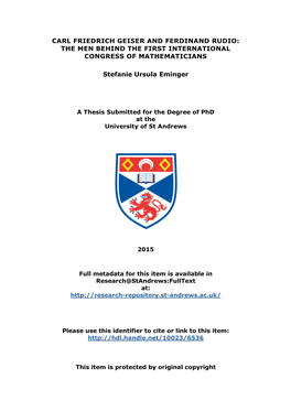 Stefanie Ursula Eminger Phd Thesis